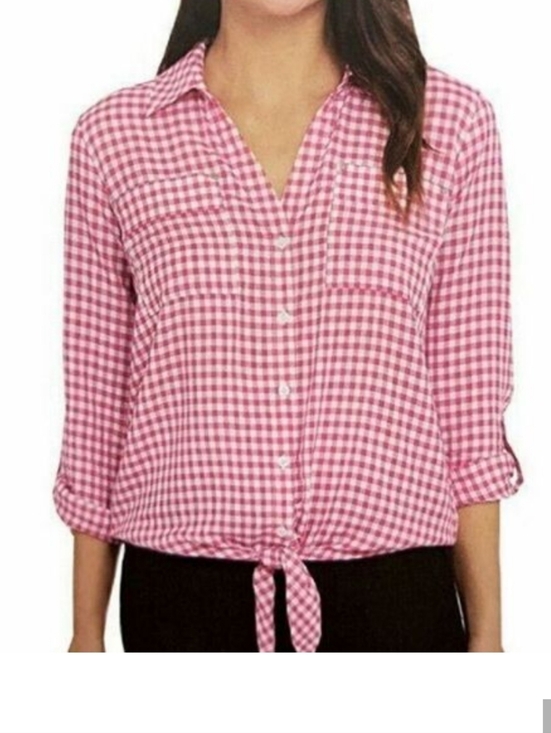 Jones New York Tops - Jones New York Women's  Gingham Button-Front Shirt